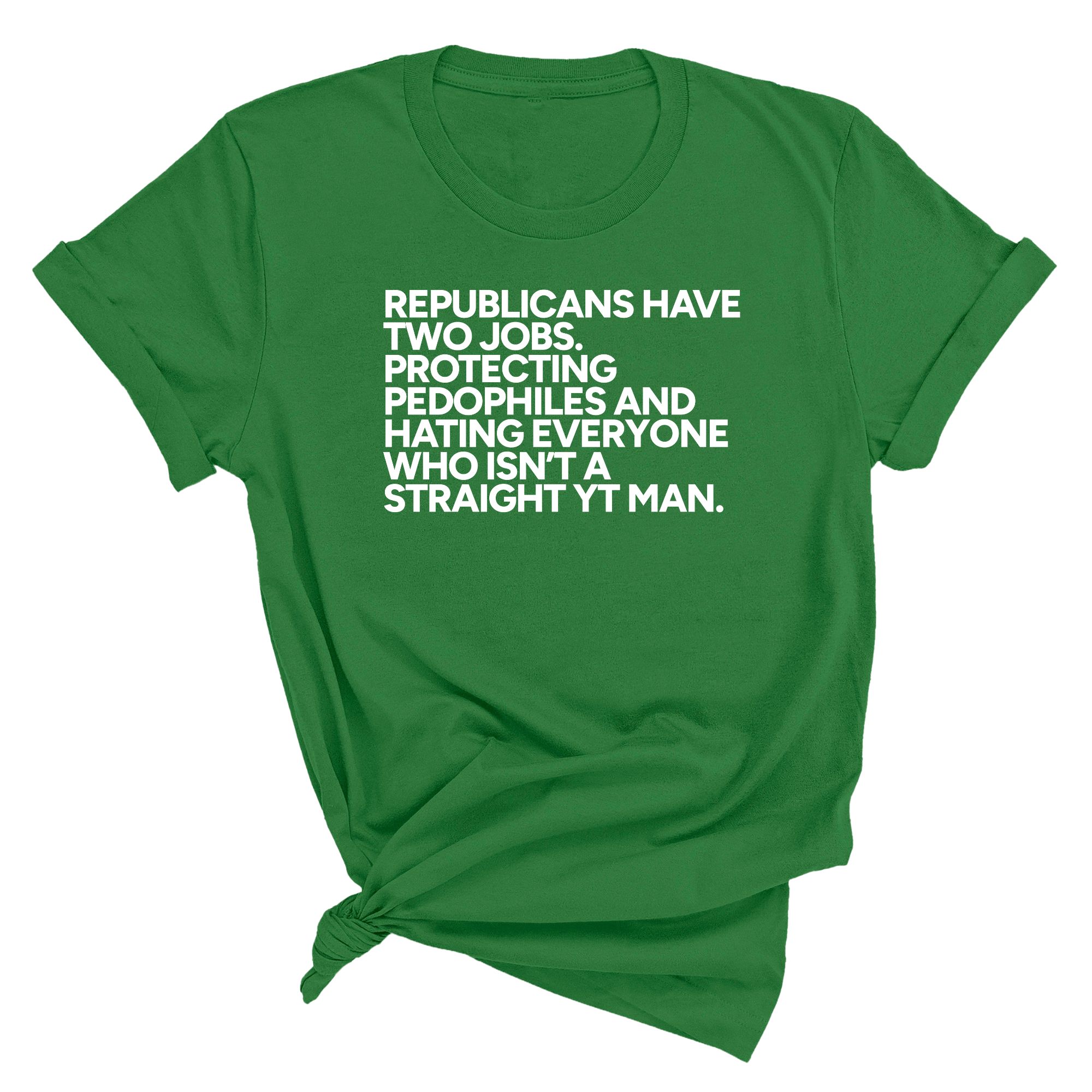 Republicans have two jobs. Protecting pedophiles and hating everyone who isn't a straight YT man Unisex Tee-T-Shirt-The Original God Ain't Petty But I Am