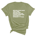 Republicans have two jobs. Protecting pedophiles and hating everyone who isn't a straight YT man Unisex Tee-T-Shirt-The Original God Ain't Petty But I Am