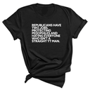 Republicans have two jobs. Protecting pedophiles and hating everyone who isn't a straight YT man Unisex Tee-T-Shirt-The Original God Ain't Petty But I Am