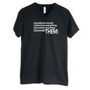 Republicans would rather lose everything than share anything. Outvote Them! *BLACK V-NECK* Unisex Tee-T-Shirt-The Original God Ain't Petty But I Am