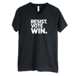 Resist. Vote. WIN *BLACK V-NECK* Unisex Tee-T-Shirt-The Original God Ain't Petty But I Am