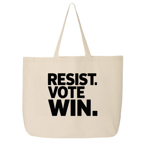 Resist. Vote. WIN Tote bag-Tote Bag-The Original God Ain't Petty But I Am