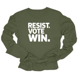 Resist. Vote. WIN Unisex Long Sleeved Tee-Long Sleeved T-Shirt-The Original God Ain't Petty But I Am