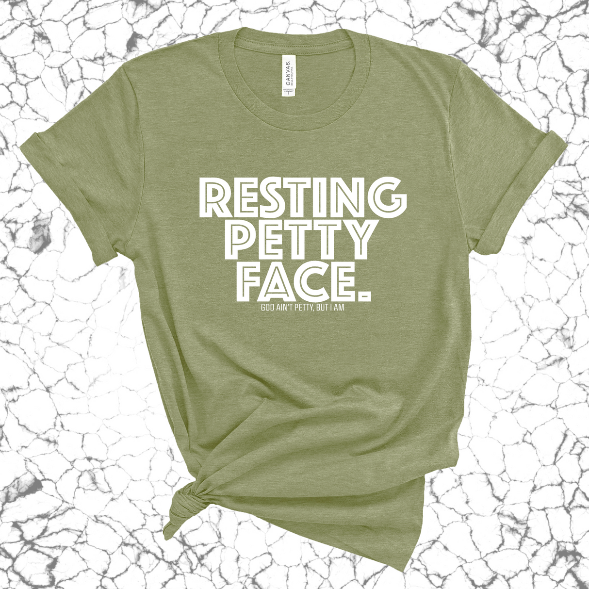 Resting Petty Unisex Tee-T-Shirt-The Original God Ain't Petty But I Am