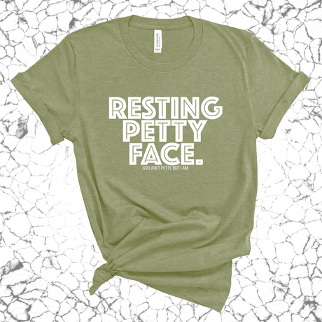 Resting Petty Unisex Tee-T-Shirt-The Original God Ain't Petty But I Am