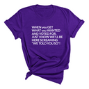 Screaming We Told You So This Unisex Tee-T-Shirt-The Original God Ain't Petty But I Am