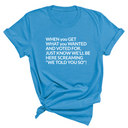Screaming We Told You So This Unisex Tee-T-Shirt-The Original God Ain't Petty But I Am