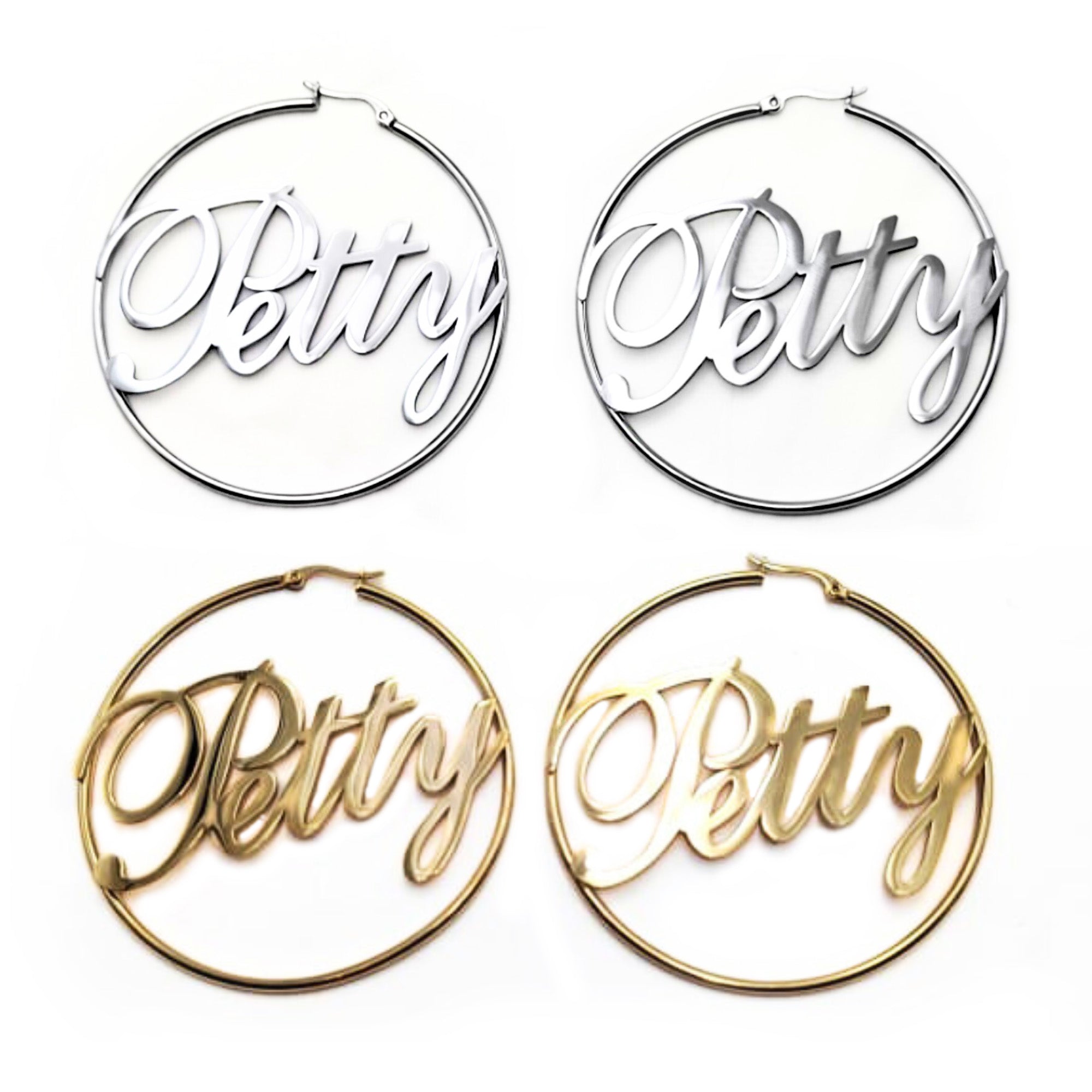 Set of Petty Earrings-The Original God Ain't Petty But I Am