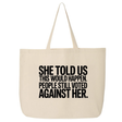 She told us this would happen. People still voted against her Tote bag-Tote Bag-The Original God Ain't Petty But I Am