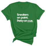 Sneakers on point. Petty On Cue Unisex Tee-T-Shirt-The Original God Ain't Petty But I Am