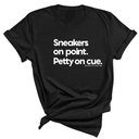 Sneakers on point. Petty On Cue Unisex Tee