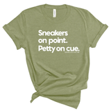 Sneakers on point. Petty On Cue Unisex Tee