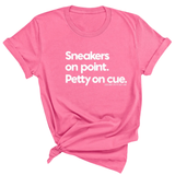 Sneakers on point. Petty On Cue Unisex Tee