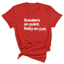 Sneakers on point. Petty On Cue Unisex Tee