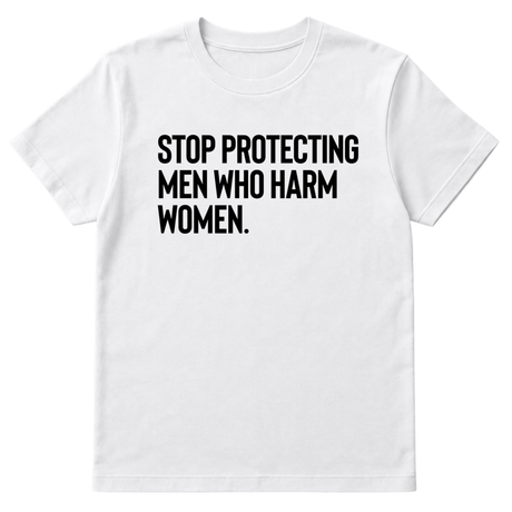 Stop Protecting Men Who Harm Women Unisex Tee-T-Shirt-The Original God Ain't Petty But I Am