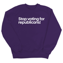 Stop Voting for Republicans Unisex Sweatshirt-Sweatshirt-The Original God Ain't Petty But I Am