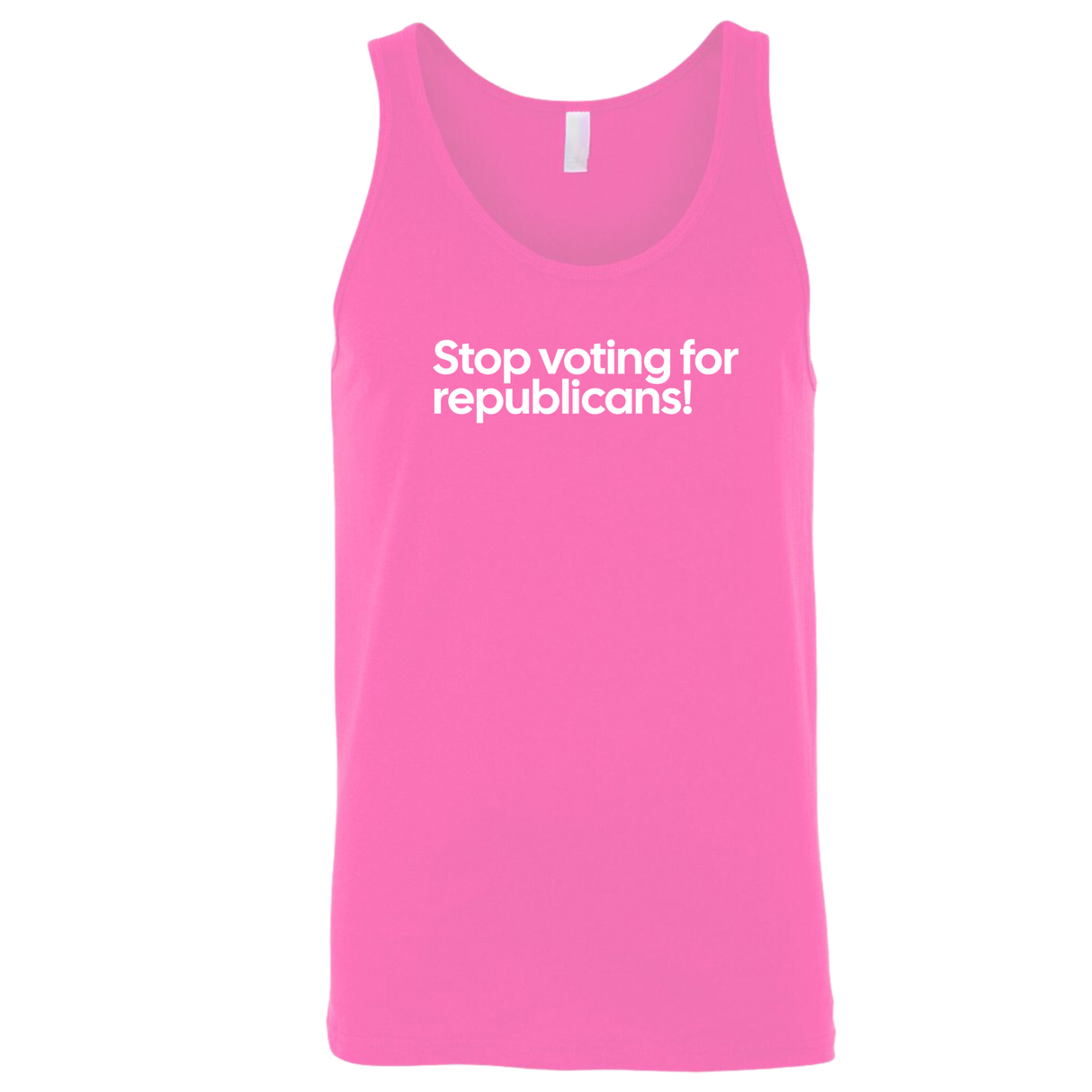 Stop Voting for Republicans Unisex Tank Top-T-Shirt-The Original God Ain't Petty But I Am