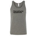 Stop Voting for Republicans Unisex Tank Top-T-Shirt-The Original God Ain't Petty But I Am