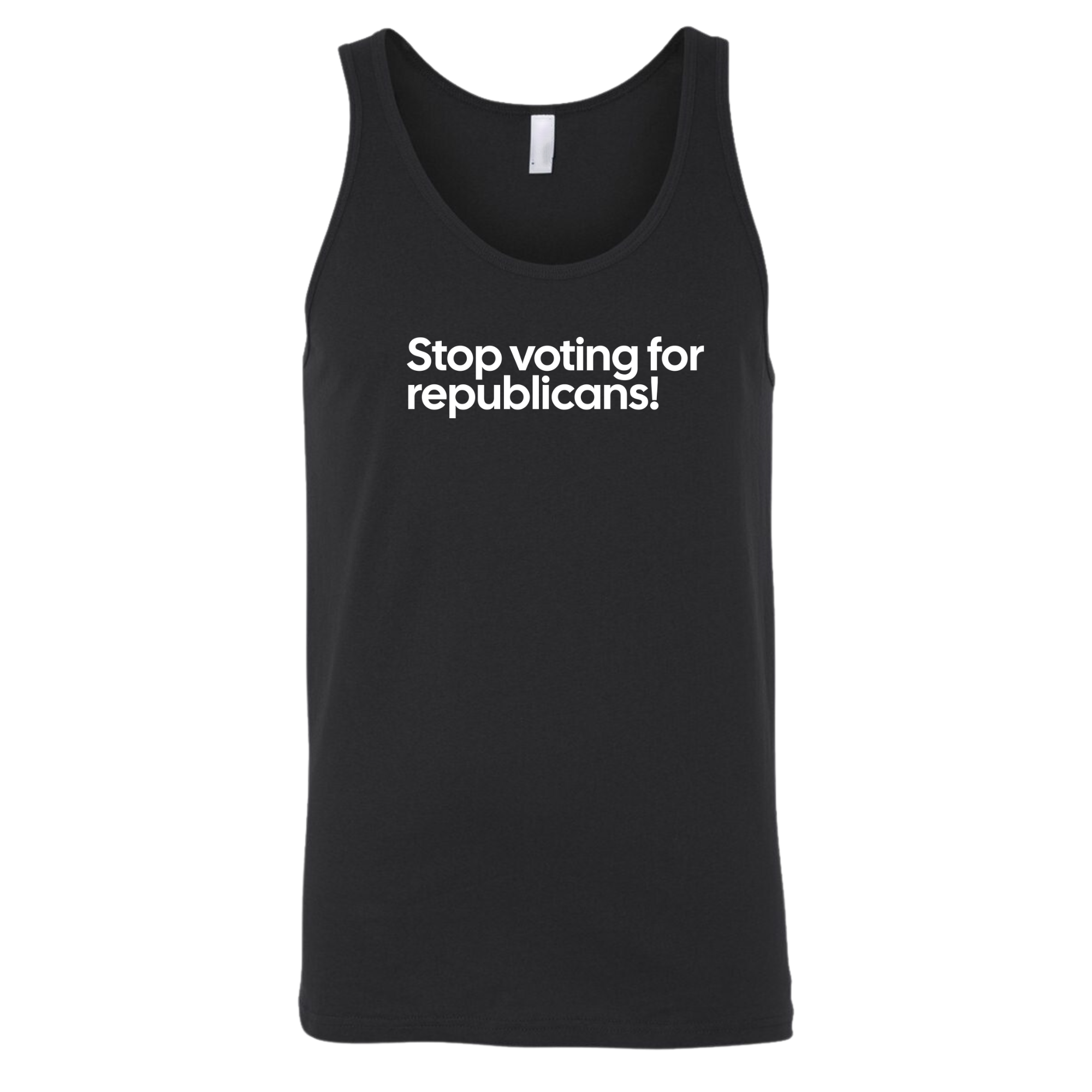 Stop Voting for Republicans Unisex Tank Top-T-Shirt-The Original God Ain't Petty But I Am