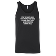 Stop trying to build with people who voted for him three times. We never voted from him once Unisex Tank Top-T-Shirt-The Original God Ain't Petty But I Am