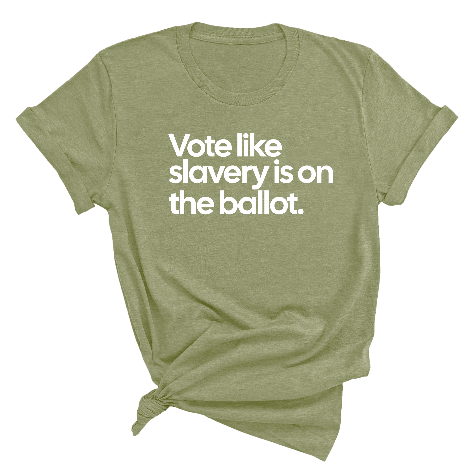 Vote Like Slavery Is on the Ballot Unisex Tee