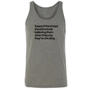 Support the Troops Should Include Believing Them When They Say They’re Not Okay. Unisex Tank Top-T-Shirt-The Original God Ain't Petty But I Am