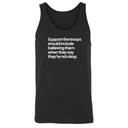 Support the Troops Should Include Believing Them When They Say They’re Not Okay. Unisex Tank Top-T-Shirt-The Original God Ain't Petty But I Am