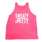 Sweaty and Petty Unisex Tank-T-Shirt-The Original God Ain't Petty But I Am