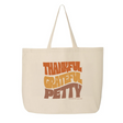 Thankful Grateful Petty Tote bag (Fall Colors 🍁)-Tote Bag-The Original God Ain't Petty But I Am