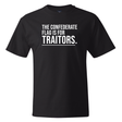 The Confederate Flag Is for Traitors *BLACK TALL TEE* Unisex Tee-T-Shirt-The Original God Ain't Petty But I Am
