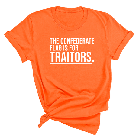 The Confederate Flag Is for Traitors Unisex Tee-T-Shirt-The Original God Ain't Petty But I Am