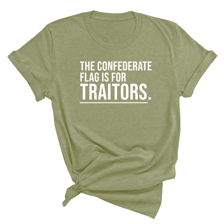 The Confederate Flag Is for Traitors Unisex Tee-T-Shirt-The Original God Ain't Petty But I Am