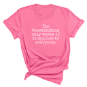 The Constitution only works if it applies to Everyone Unisex Tee-T-Shirt-The Original God Ain't Petty But I Am