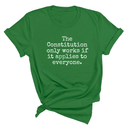 The Constitution only works if it applies to Everyone Unisex Tee-T-Shirt-The Original God Ain't Petty But I Am