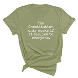 The Constitution only works if it applies to Everyone Unisex Tee-T-Shirt-The Original God Ain't Petty But I Am
