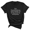 The Constitution only works if it applies to Everyone Unisex Tee-T-Shirt-The Original God Ain't Petty But I Am