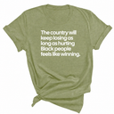 The Country Will Keep Losing as Long as Hurting Black People Feels Like Winning Unisex Tee-T-Shirt-The Original God Ain't Petty But I Am
