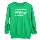 The Government Paying the People Who Tried to Overthrow It Is YT Privilege Unisex Sweatshirt-Sweatshirt-The Original God Ain't Petty But I Am