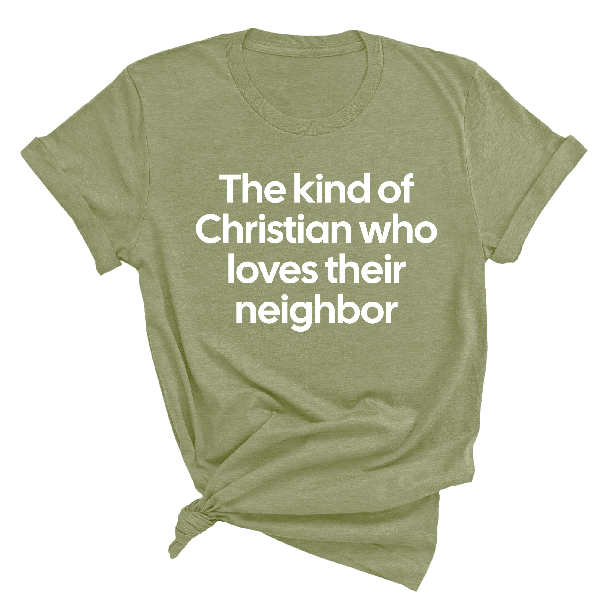 The Kind of Christian Who Loves Their Neighbor Unisex Tee-T-Shirt-The Original God Ain't Petty But I Am