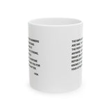 The Maps Are Rigged. Unhinged Rant Mug 11oz (White & Black)-Mug-The Original God Ain't Petty But I Am