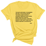 The Maps Are Rigged. Unhinged Rant Unisex Tee-T-Shirt-The Original God Ain't Petty But I Am