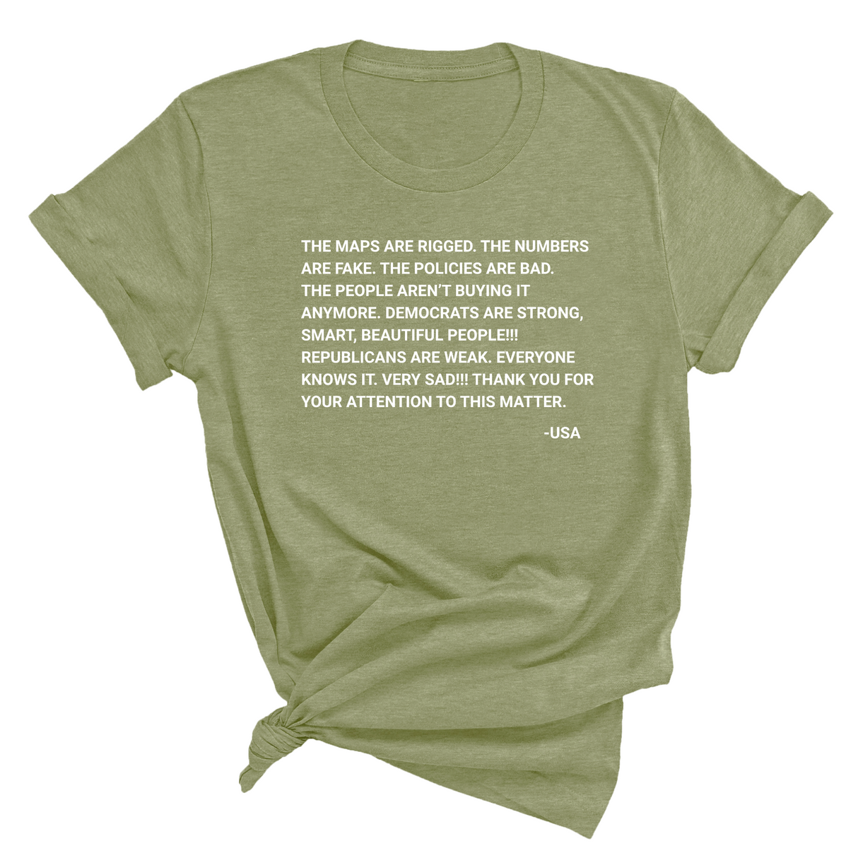 The Maps Are Rigged. Unhinged Rant Unisex Tee-T-Shirt-The Original God Ain't Petty But I Am