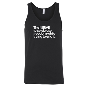 The NERVE to celebrate freedom while trying to end it hoodie Unisex Tank Top-T-Shirt-The Original God Ain't Petty But I Am