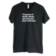 The Party of Family Values Got Pray and Prey Confused *BLACK V-NECK* Unisex Tee-T-Shirt-The Original God Ain't Petty But I Am