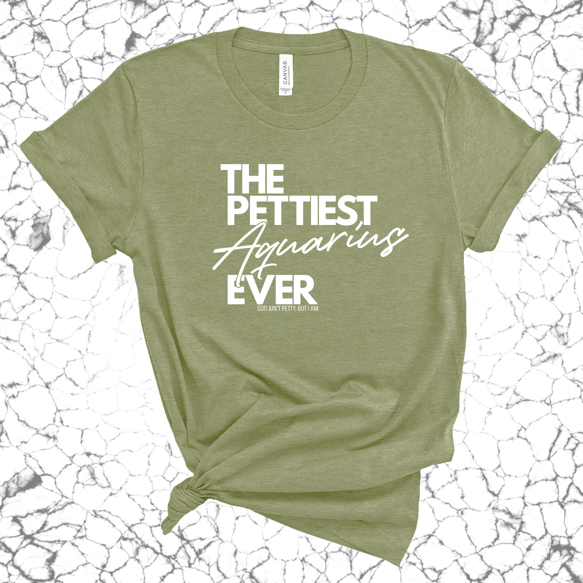 The Pettiest Aquarius Ever Unisex Tee-T-Shirt-The Original God Ain't Petty But I Am