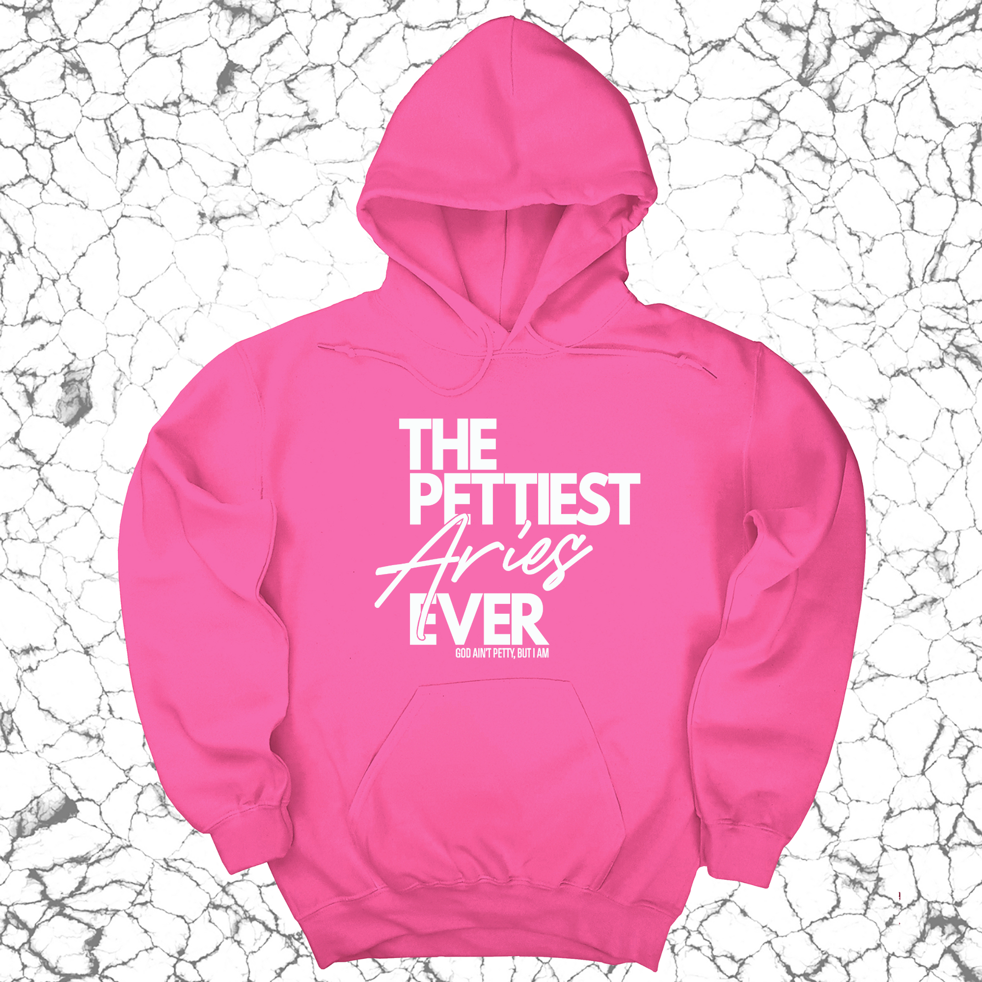 The Pettiest Aries Ever Unisex Hoodie-Hoodie-The Original God Ain't Petty But I Am