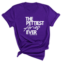 The Pettiest Aries Ever Unisex Tee-T-Shirt-The Original God Ain't Petty But I Am