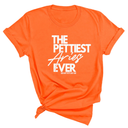 The Pettiest Aries Ever Unisex Tee-T-Shirt-The Original God Ain't Petty But I Am