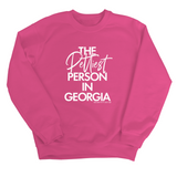 The Pettiest Person In Georgia Unisex Sweatshirt-Sweatshirt-The Original God Ain't Petty But I Am