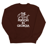 The Pettiest Person In Georgia Unisex Sweatshirt-Sweatshirt-The Original God Ain't Petty But I Am